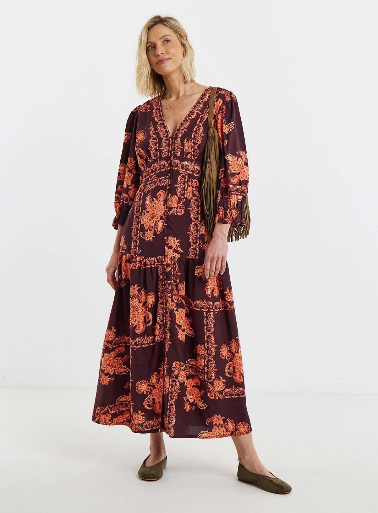 JD WILLIAMS Waist Detail Maxi Dress 24 - Image 1